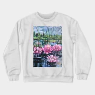 lake of flowers Crewneck Sweatshirt